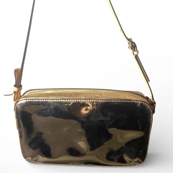 Coach Poppy Mirror Metallic Flight Bag - Picture 7 of 7